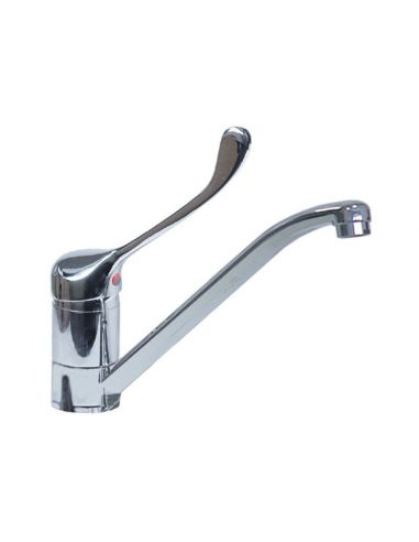 Single lever monobloc tap long lever, connection 3/8" spout length 230 mm