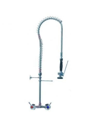 Pre-rinse unit with wall-mounted water tap ceramic tap head ½" 90° without swivel tap