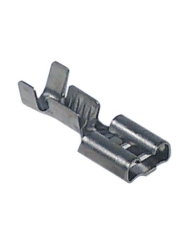 Flat pin bushing size 6.3 mm 1-2.5mm² SS, t.max. 400 °C Qty 100 pc