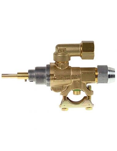 Gas tap PEL type 21S gas inlet pipe flange diameter 21mm bypass nozzle diameter 0,35 mm