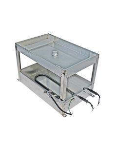 Condensing tray heated L 380 mm W 240 mm H 250 mm