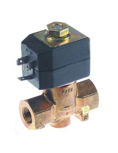 Solenoid valve gas RAPA 1-ways inlet 3/8" outlet 3/8" L 66mm.Appliance - KUPPERSBUSCH Part Code 102319