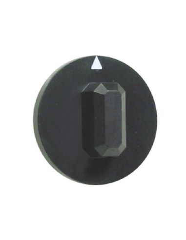 Knob switch zero mark ø 44mm shaft ø 6x4,6mm shaft flat upper black. Suitable for the following brands Forved
