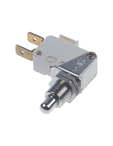 Microswitch with plunger mounting distance 22mm M10x0,75 thread length 14mm 250V 10A 1CO