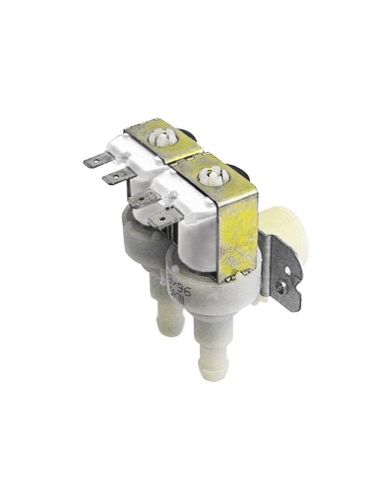 Solenoid valve double angled for ATA, ADLER, ANGELO-PO, COMEND, 230 V inlet 3/4" outlet 11,5 mm, DN10, producer TP plastic