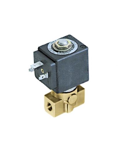 Solenoid valve 2 -ways 230 V connection 1/8" DN 3 mm slide-on receptacle