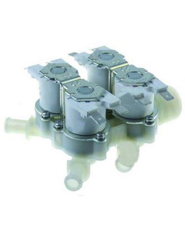 Solenoid valve 4-fold 230V pressure range 0,2-10bar inlet ¾" outlet 11,5mm