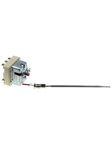Safety thermostat fryer Ambach, EGO, GIGA switch-off temp. 235°C 3-pole 20A probe¸ 4mm probe length 120mm