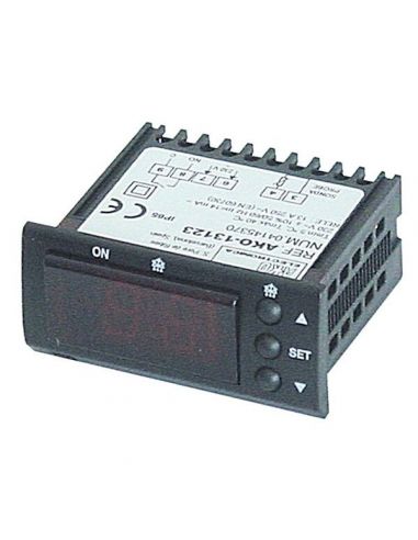 Electronic controller AKO type 13123 58x25.4mm 230 V voltage AC NTC relay outputs 1 NO-12A(9) NTC