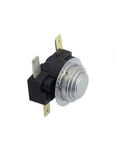 Bi-metal thermostat dishwasher Fagor switch-off temp. 66/57°C NC/NO 2 -pole 16 A connection F6.3